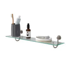 Organize It All Glass Shelf Nickel : Microfiber, Machine Washable, Non-Slip Backing