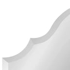 Miroir mural arche sans cadre 24"x36", bords biseautés, fixation murale, aucun assemblage requis