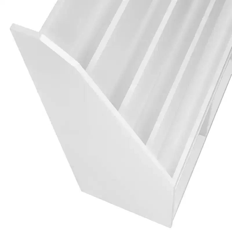 Meuble de rangement pour jouets d'enfants avec 4 étagères à livres et 2 casiers pour salle de jeux, blanc