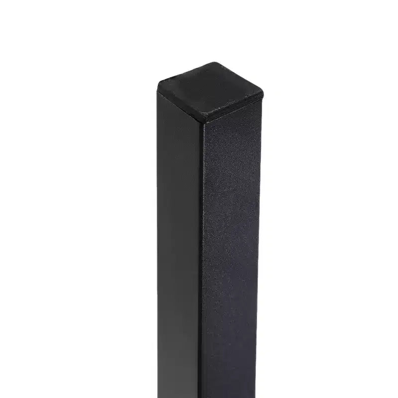 Cadre de lit métallique double/grand/très grand avec tête de lit en bois, pas besoin de sommier tapissier, marron