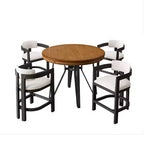 Christopher Knight Home Alvin Modern 5 Pieces Metal and Rubberwood Counter Height Dining Set