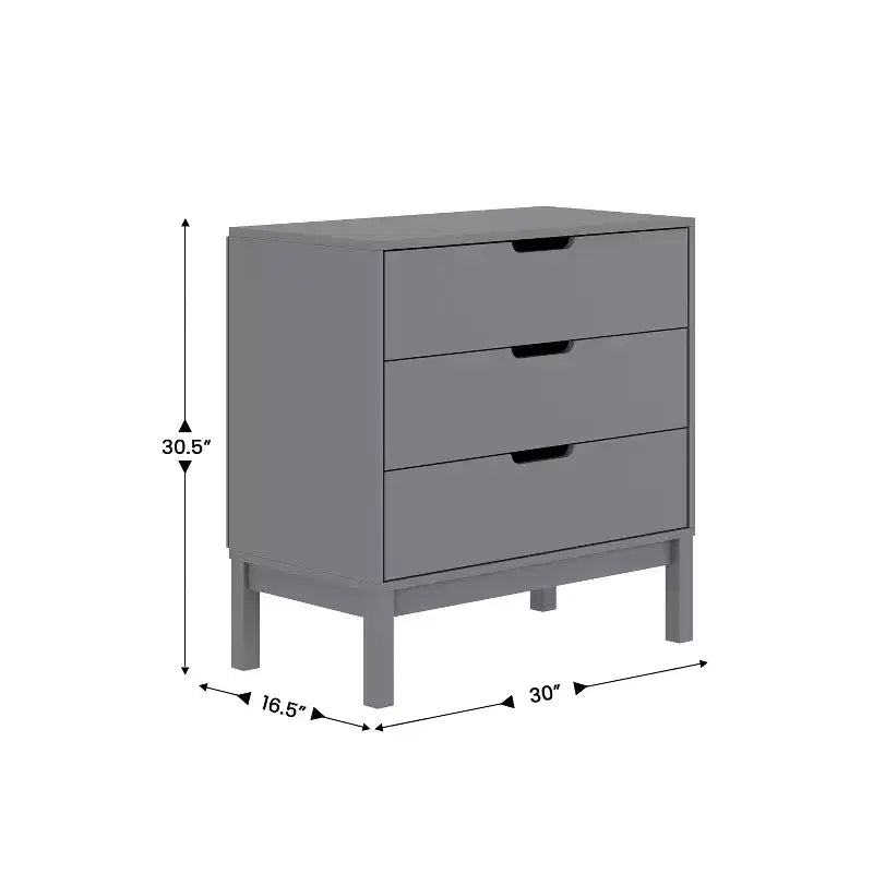 Commode en bois à 3 tiroirs pour enfants, commode pour chambre d'enfant