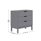 Commode en bois à 3 tiroirs pour enfants, commode pour chambre d'enfant