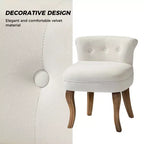 Fauteuil d'appoint moderne en velours avec accoudoirs, canapé simple pour salon, gris foncé