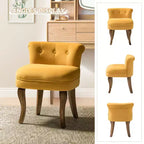 Fauteuil d'appoint moderne en velours avec accoudoirs, canapé simple pour salon, gris foncé