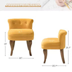 Fauteuil d'appoint moderne en velours avec accoudoirs, canapé simple pour salon, gris foncé