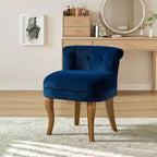 Fauteuil d'appoint moderne en velours avec accoudoirs, canapé simple pour salon, gris foncé