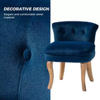 Fauteuil d'appoint moderne en velours avec accoudoirs, canapé simple pour salon, gris foncé