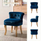 Fauteuil d'appoint moderne en velours avec accoudoirs, canapé simple pour salon, gris foncé