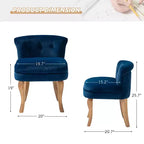 Fauteuil d'appoint moderne en velours avec accoudoirs, canapé simple pour salon, gris foncé