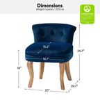 Fauteuil d'appoint moderne en velours avec accoudoirs, canapé simple pour salon, gris foncé