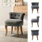 Fauteuil d'appoint moderne en velours avec accoudoirs, canapé simple pour salon, gris foncé