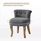 Fauteuil d'appoint moderne en velours avec accoudoirs, canapé simple pour salon, gris foncé