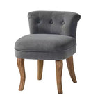 Serena Vanity Stool With Tufted Backrest | HULALA??HOME