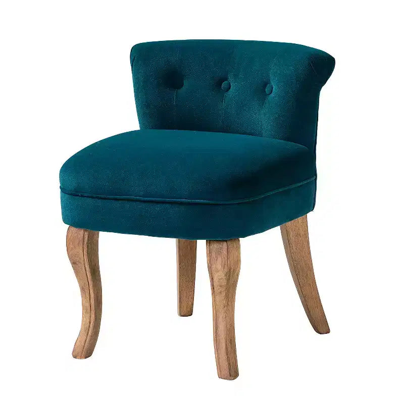 Fauteuil d'appoint moderne en velours avec accoudoirs, canapé simple pour salon, gris foncé