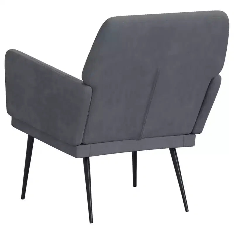 Fauteuil de massage inclinable en tissu gris clair avec vibration réglable et pochette latérale