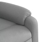 Fauteuil inclinable électrique en similicuir noir avec porte-gobelets et massage vibrant 6 points