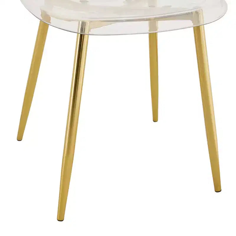 Chaises de salle à manger modernes à dossier haut avec pieds cabriolets, ensemble de 2