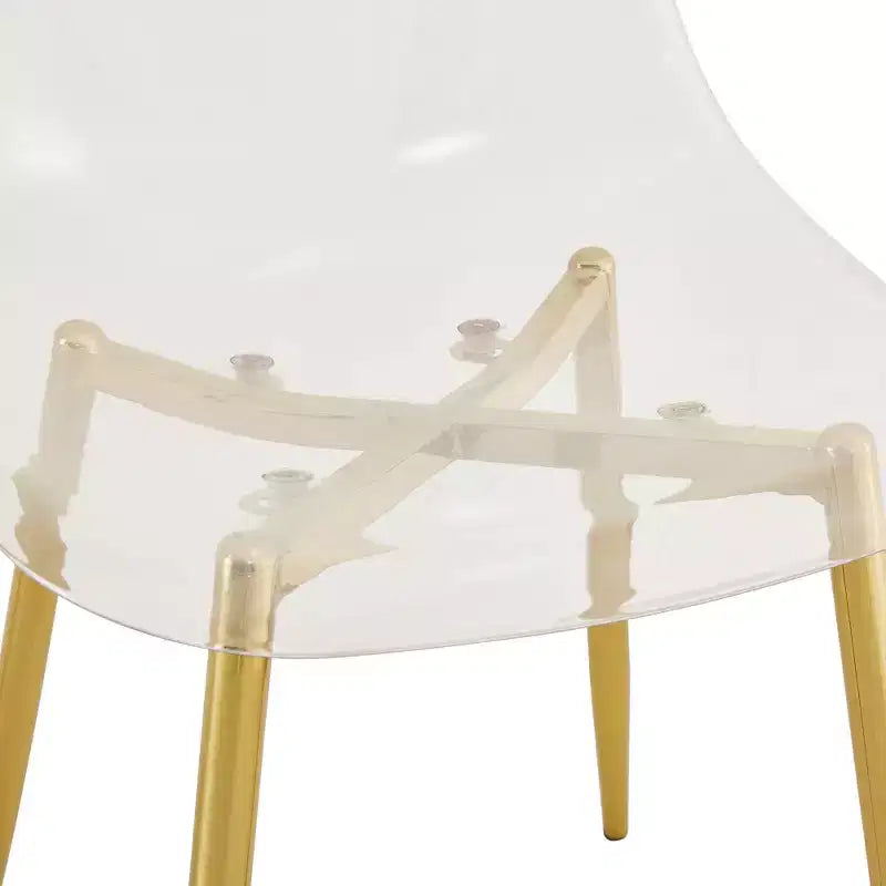 Chaises de salle à manger modernes à dossier haut avec pieds cabriolets, ensemble de 2