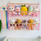 Support de peluches, Support de peluches polyvalent à 3 niveaux, Organisateur de rangement vertical de jouets de style bohème, Support de peluches stable pour chambre d'enfant et salle de jeux