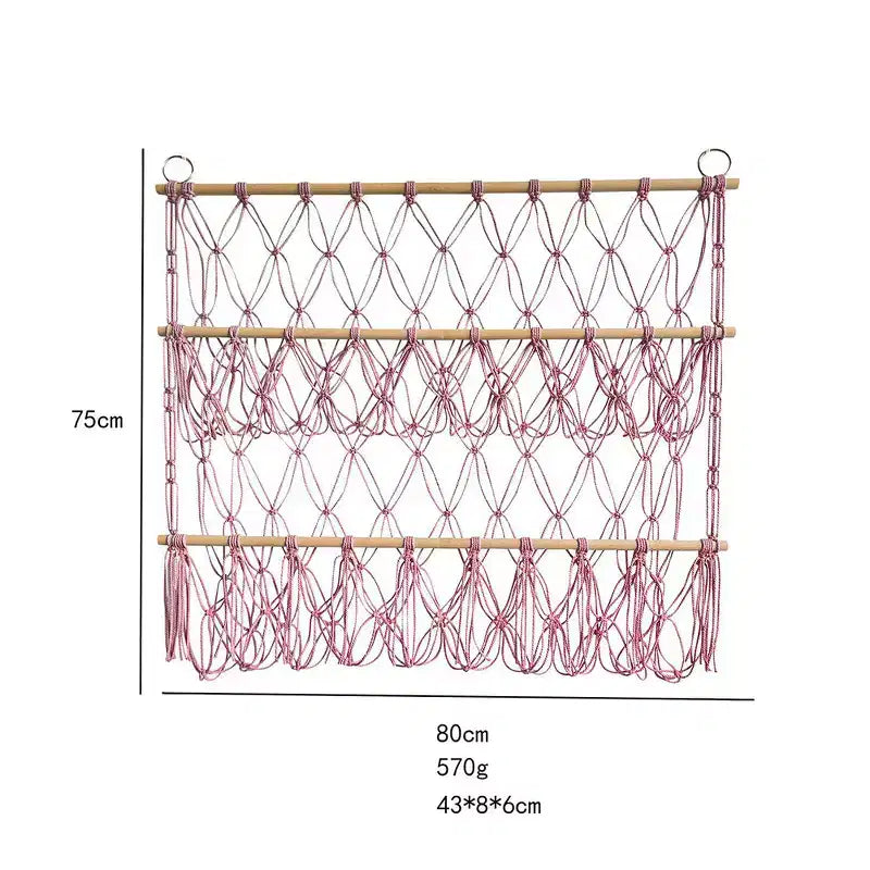 Support de peluches, Support de peluches polyvalent à 3 niveaux, Organisateur de rangement vertical de jouets de style bohème, Support de peluches stable pour chambre d'enfant et salle de jeux
