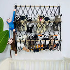 Support de peluches, Support de peluches polyvalent à 3 niveaux, Organisateur de rangement vertical de jouets de style bohème, Support de peluches stable pour chambre d'enfant et salle de jeux