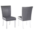 Chintaly Imports,Contemporary Curved Flare-Back Parson Side Chair - Set of 2