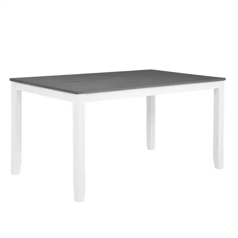 Ensemble de salle à manger moderne 6 pièces en tissu rembourré et bois avec banc