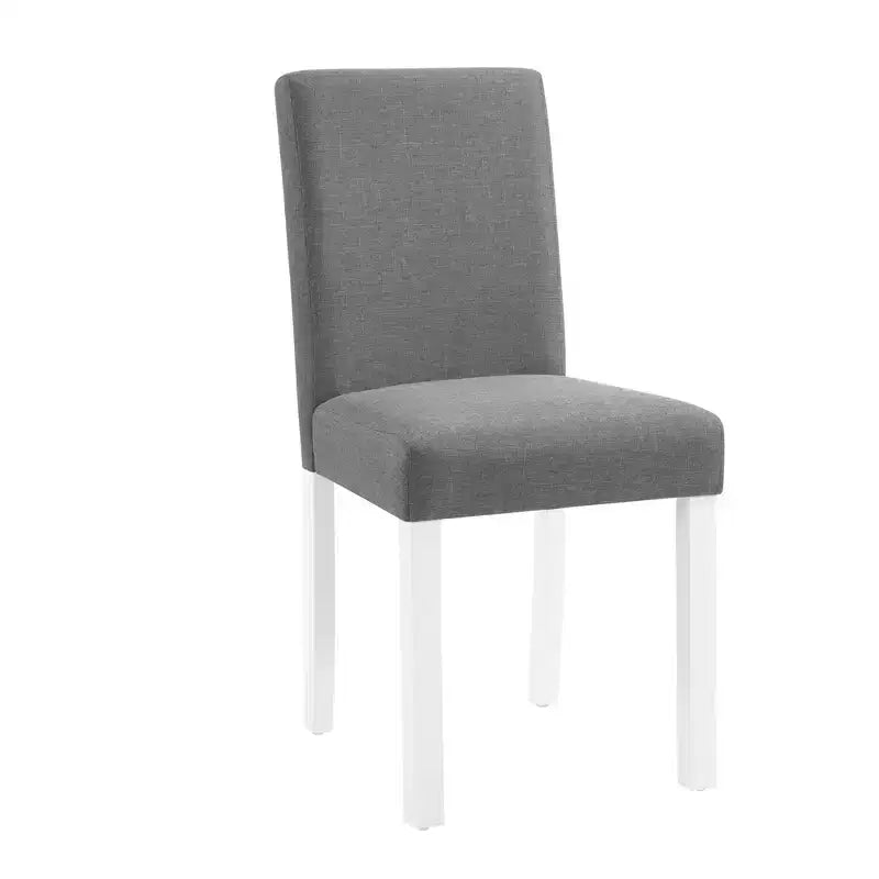 Ensemble de salle à manger moderne 6 pièces en tissu rembourré et bois avec banc