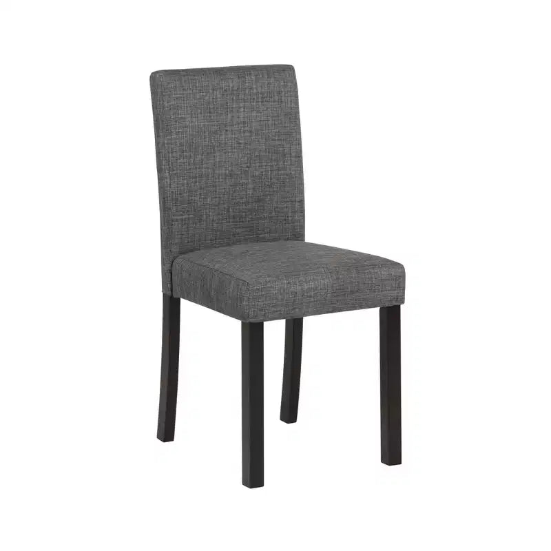 Ensemble de salle à manger moderne 6 pièces en tissu rembourré et bois avec banc