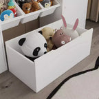 Meuble de Rangement pour Jouets avec 6 Bacs, Bibliothèque/Armoire de Rangement pour Enfants de 140,7 cm de Large