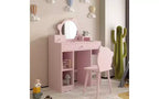 Tabouret de coiffeuse à dossier capitonné