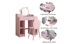 Tabouret de coiffeuse à dossier capitonné