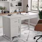 Chaise de bureau mi-dossier en maille rembourrée avec accoudoirs réglables et roulettes