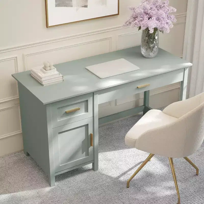 Chaise de bureau mi-dossier en maille rembourrée avec accoudoirs réglables et roulettes