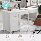 Chaise de bureau mi-dossier en maille rembourrée avec accoudoirs réglables et roulettes
