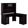 Cabot 60W L Shaped Computer Desk with Hutch - Bush Furniture