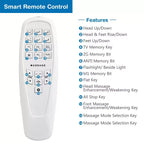 Cadre de lit électrique réglable Queen Size avec modes de massage